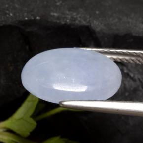 Jadeíta violeta natural 5,51ct, corte oval, translúcido