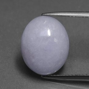Jadeíta azul natural 7,04ct, corte oval, opaco