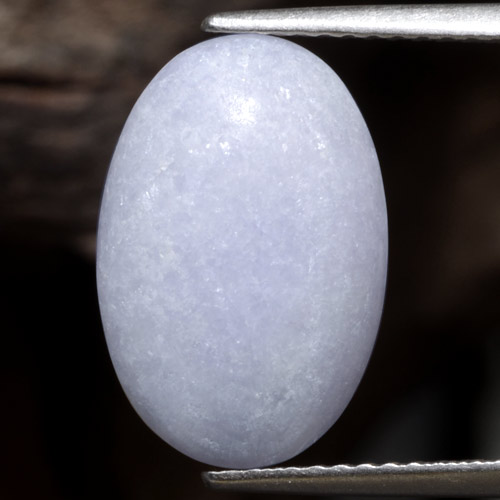 Jadeíta violeta natural 7,19ct, corte oval, opaco