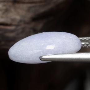 Jadeíta violeta natural 7,19ct, corte oval, opaco