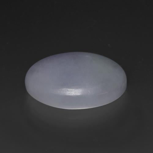 Jadeíta violeta natural 20,43ct, corte oval, opaco
