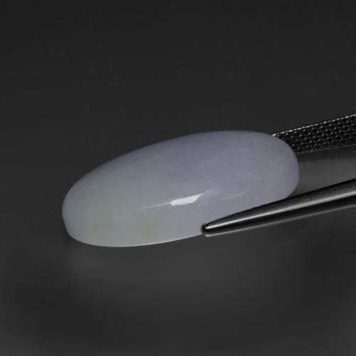 Jadeíta violeta natural 20,43ct, corte oval, opaco