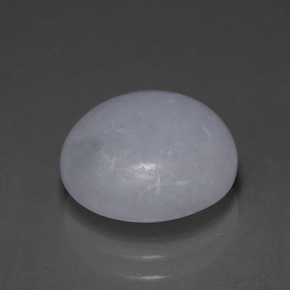 Jadeíta azul natural 6,78ct, corte redondo, translúcido