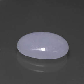 Jadeíta azul natural 4,50ct, corte oval, translúcido