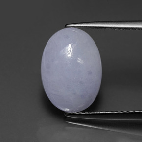 Jadeíta azul natural 4,23ct, corte oval, translúcido