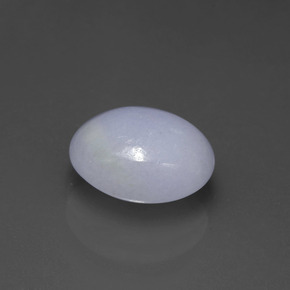 Jadeíta azul natural 4,07ct, corte oval, opaco