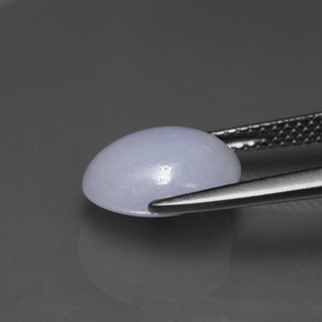 Jadeíta azul natural 4,07ct, corte oval, opaco