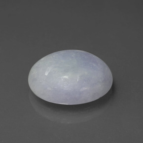 Jadeíta azul natural 6,53ct, corte oval, translúcido
