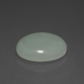Jadeíta verde natural 5,28ct, corte oval, translúcido