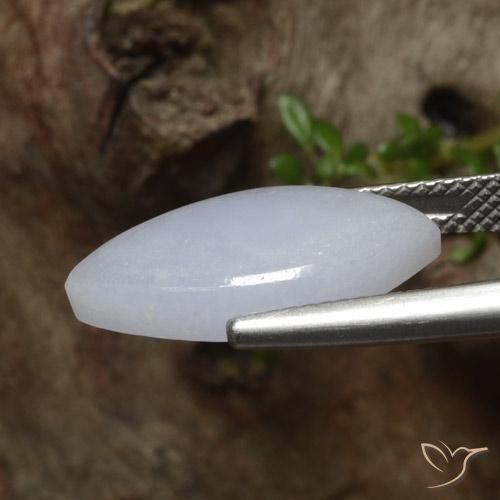Jadeíta Cinza claro Natural 5.79ct, Marquesa, Translúcido