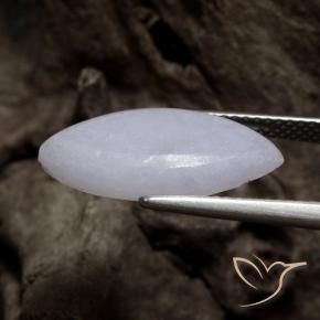 Jadeíta Cinza Natural 4.90ct, Marquesa, Translúcido