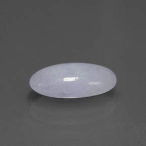 Jadeíta azul natural 2,81ct, corte oval, opaco