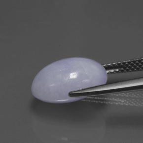 jadeita Lavanda Natural 6.57ct, Corte Oval, Opaco