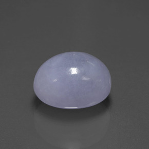 Jadeíta azul natural 7,88ct, corte oval, opaco