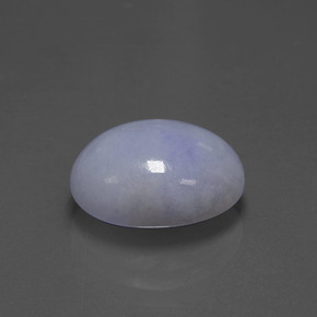 Jadeíta azul natural 6,60ct, corte oval, opaco