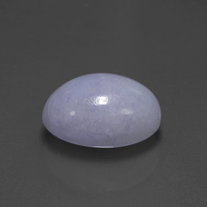Jadeíta azul natural 7,41ct, corte oval, opaco