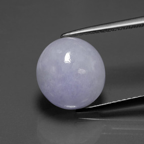 Jadeíta azul natural 7,70ct, corte oval, translúcido