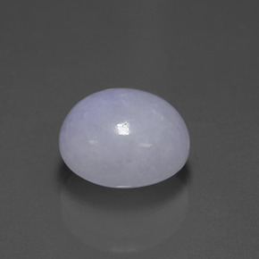 Jadeíta azul natural 7,70ct, corte oval, translúcido