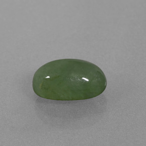 Jadeíta verde natural 2,06ct, corte oval, transparente