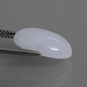 Jadeíta azul natural 7,79ct, corte oval, translúcido