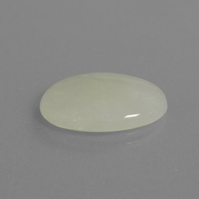 Jadeíta verde natural 8,34ct, corte oval, transparente