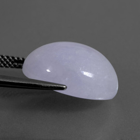 Jadeíta azul natural 11,64ct, corte oval, translúcido