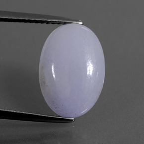 Jadeíta azul natural 5,72ct, corte oval, translúcido