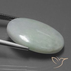 Jadeíta Luz verde Natural 20.12ct, oval, Translúcido