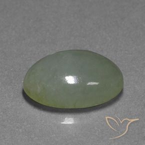 Jadeíta verde quente Natural 9.51ct, oval, Translúcido