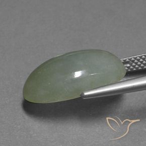 Jadeíta verde quente Natural 9.51ct, oval, Translúcido