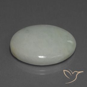 Jadeíta Verde médio Natural 38.56ct, oval, Translúcido