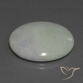 Jadeíta Verde acinzentado Natural 28.99ct, oval, Translúcido
