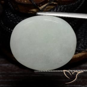Jadeíta Verde médio Natural 27.95ct, oval, Translúcido