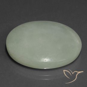 Jadeíta Verde acinzentado Natural 40.64ct, oval, Translúcido