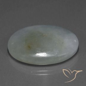 Jadeíta Verde médio Natural 40.64ct, oval, Translúcido
