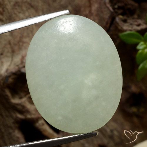 13.03ct Natural Verde oliva Jadeíta, oval, Translúcido