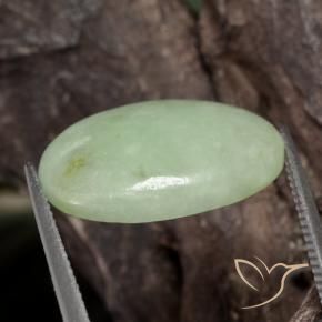 Jadeíta Verde acinzentado Natural 12.72ct, oval, Translúcido