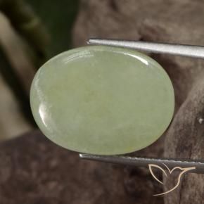 Jadeíta Verde médio Natural 11.65ct, oval, Translúcido