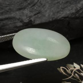 Jadeíta Verde acinzentado Natural 9.78ct, oval, Translúcido