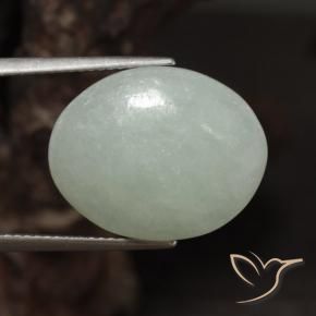 Jadeíta Luz verde Natural 16.14ct, oval, Translúcido