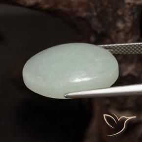 Jadeíta Luz verde Natural 16.14ct, oval, Translúcido