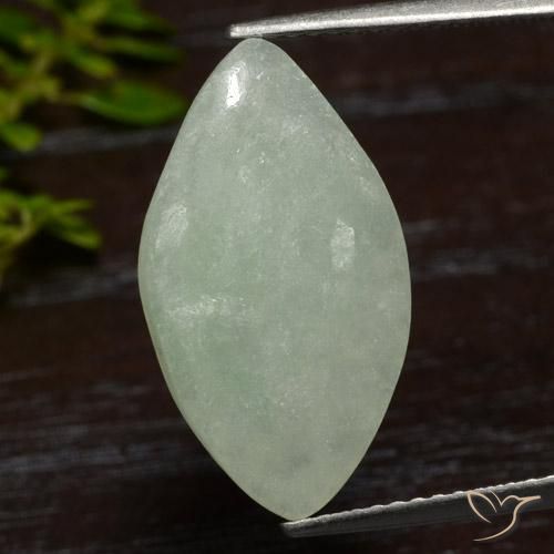 6.77ct Natural Verde Avelã Claro Jadeíta, Marquesa, Translúcido