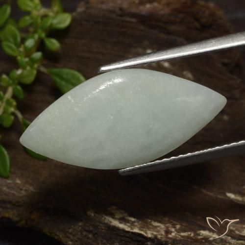 Jadeíta Verde médio Natural 8.14ct, Marquesa, Translúcido