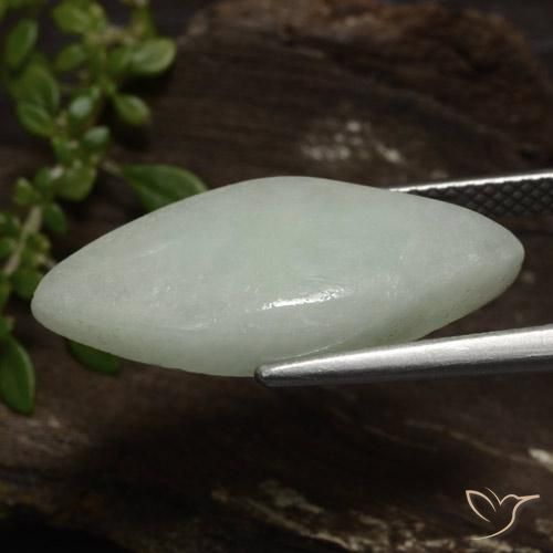 Jadeíta Verde médio Natural 8.14ct, Marquesa, Translúcido
