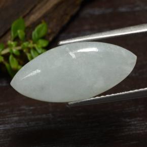 Jadeíta verde natural 5,79ct, marquise, translúcido