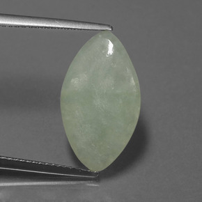 Jadeíta verde natural 5,03ct, marquise, translúcido