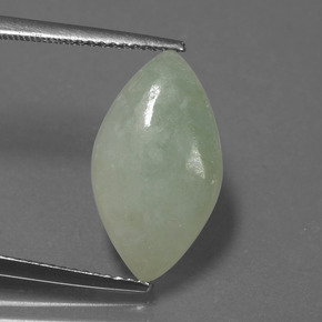 Jadeíta verde natural 5,03ct, marquise, translúcido
