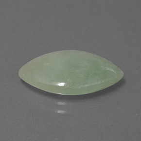 Jadeíta verde natural 5,03ct, marquise, translúcido