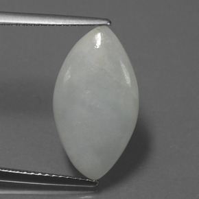 Jadeíta verde natural 4,26ct, marquise, translúcido
