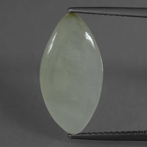 Jadeíta verde natural 4,88ct, marquise, translúcido